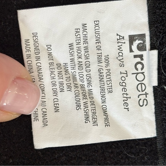 RC PETS Fleece Lined Dog Coat Jacket Multicolor Geometric Print 40-50 Pounds. - Picture 5 of 6